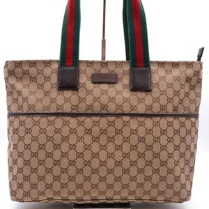 🤎 Gucci GG Canvas Web Diaper Bag